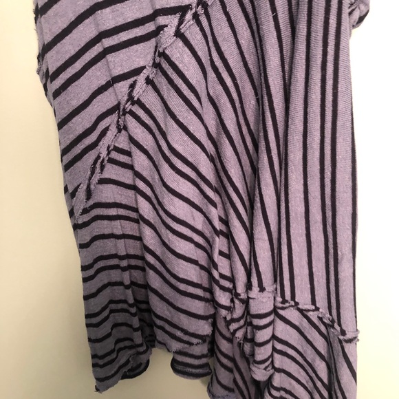 Free people blue striped tunic dress size large! - Picture 4 of 5